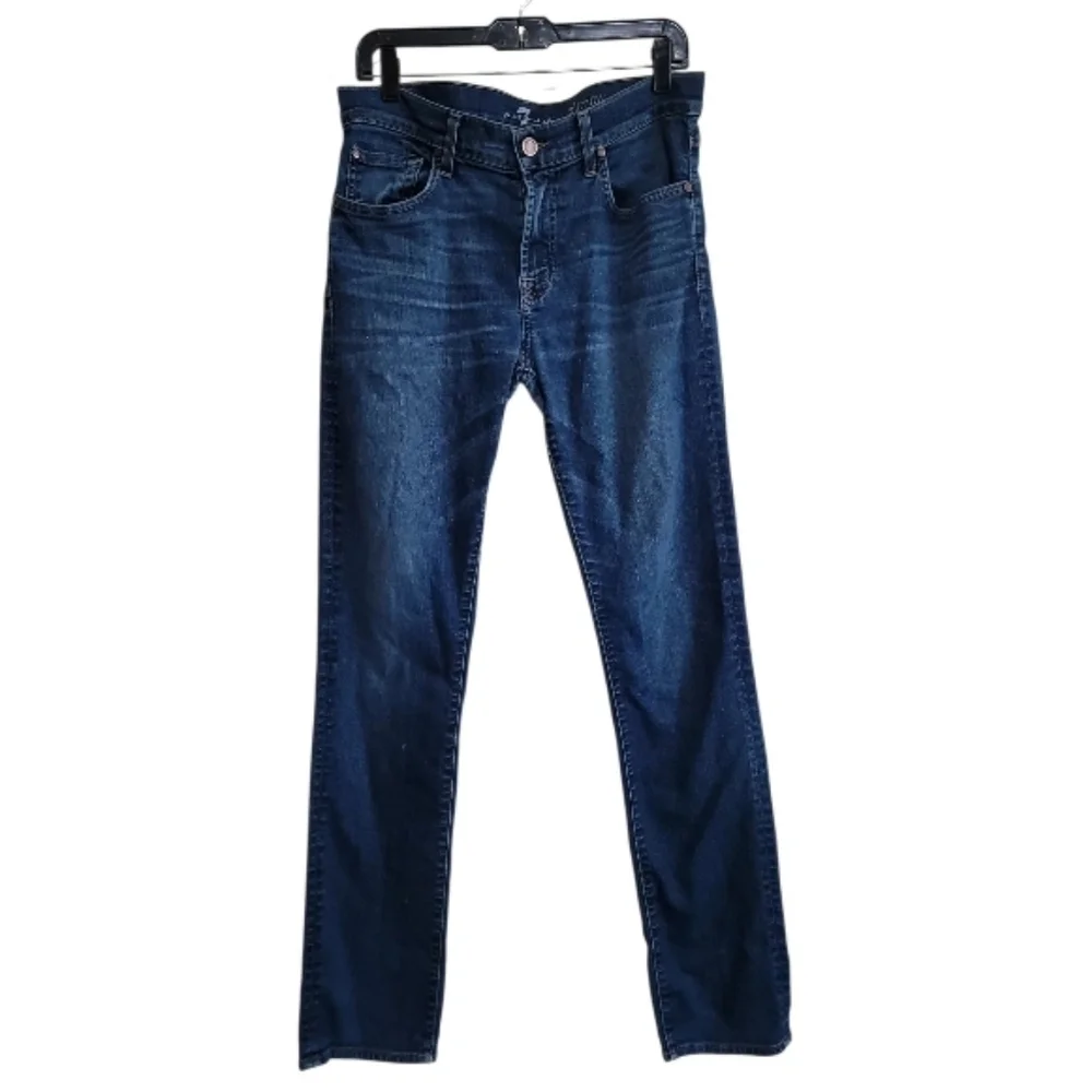 7 For All Mankind Men Blue Denim Slimmy Jean Size 31x327